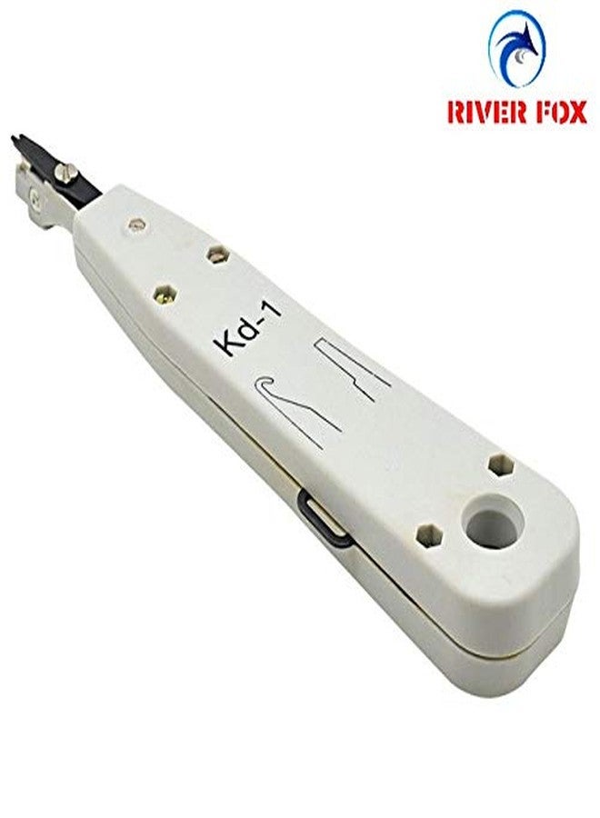RIVER FOX Punch Down Tool for Network Cable CAT5E CAT6 RJ45 RJ11 - Low-Impact Punch, Cushioned Grip, Durable Construction, Precision Cutting, High-Speed Installation - Image 4